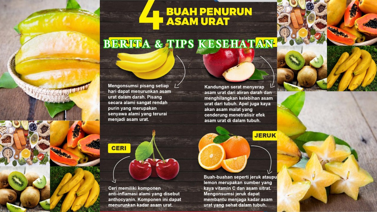 Buah Penurun Asam Urat 10 Pilihan Sehat untuk Sendi