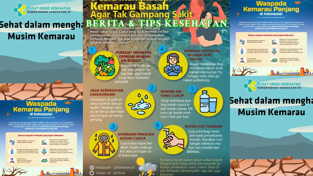 Cara Sehat Hadapi Musim Kemarau Basah