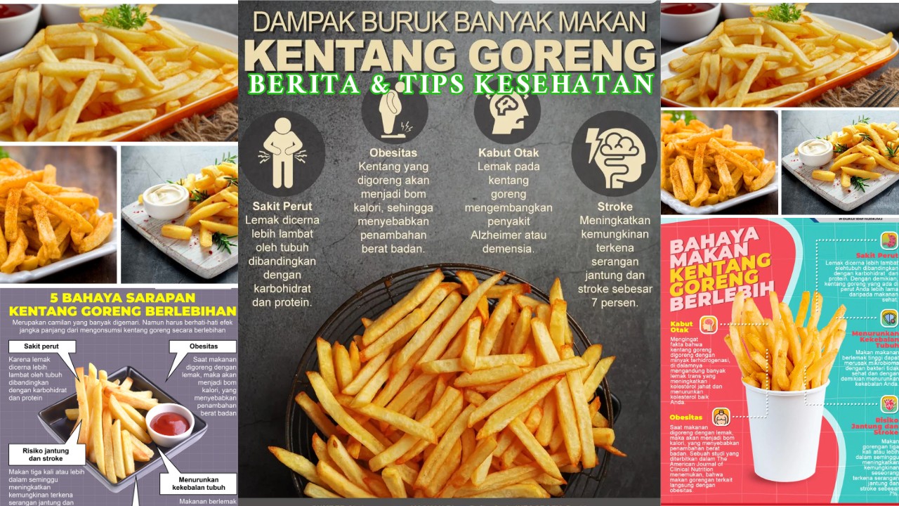 Kentang Goreng Berlebih Risiko Konsumsi Bagi Kesehatan