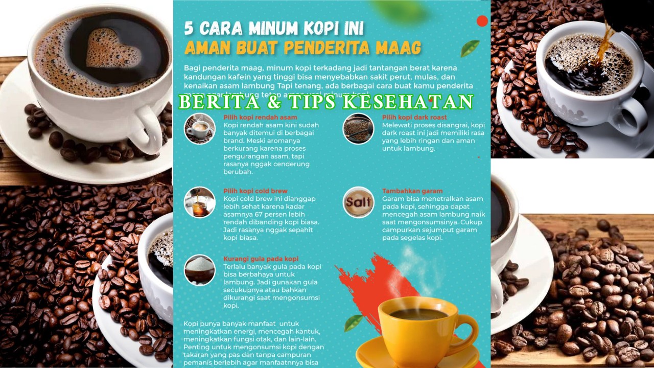 Cara Aman Minum Kopi untuk Penderita GERD