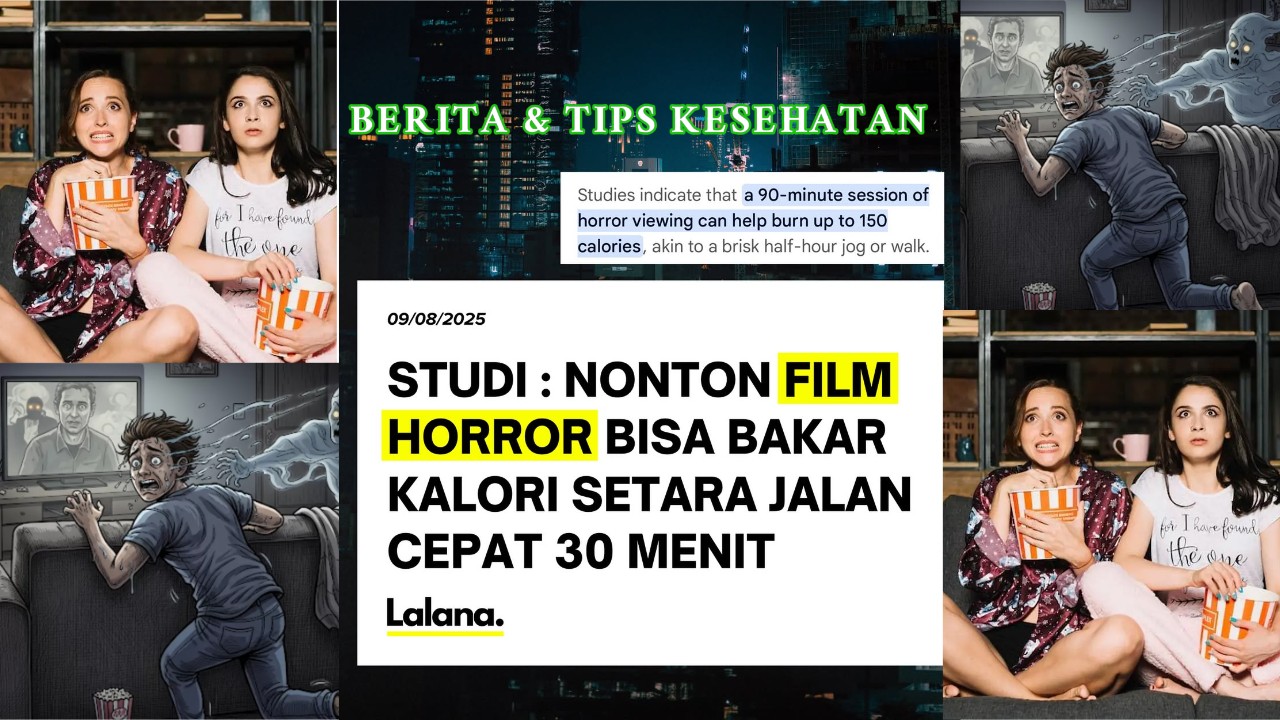 Nonton Film Horor Bisa Bakar 150 Kalori dalam 90 Menit